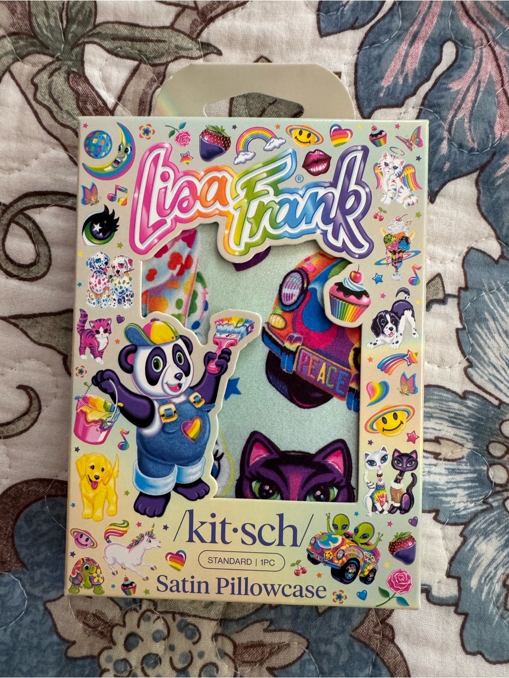 Lisa Frank Kitsch Satin Pillowcase NWT